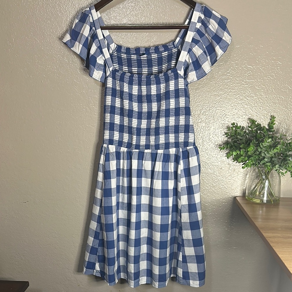 Old Navy Dress- Blue and White Gingham
